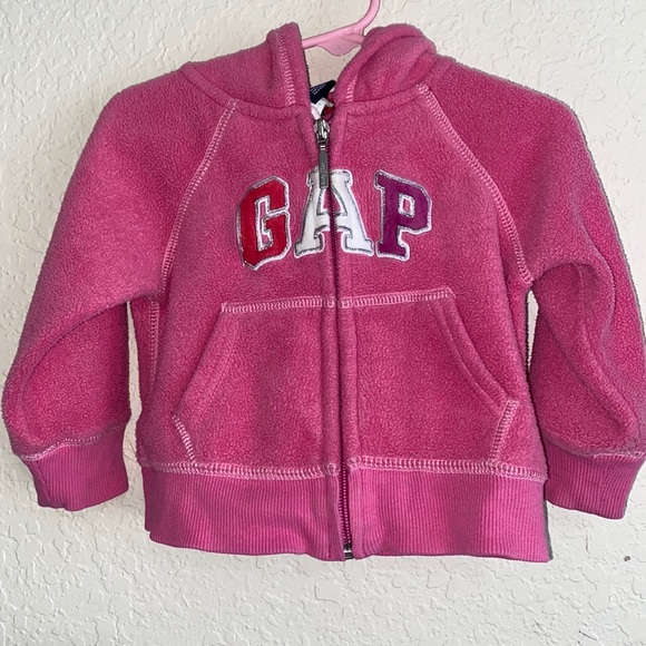 GAP Other - GAP Fleece Pink Hoodie Jacket. Size Toddler 12-18 Months.